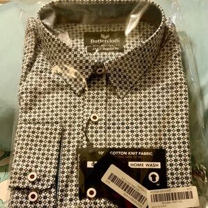 3 NEW Men’s Butter Cloth Dress Shirts, XXL